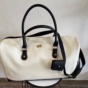 Disney White and Black Travel Bag with coin bag.